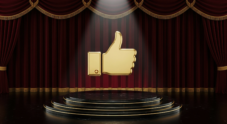 JPG 편집이미지 디자인 감정 예술 백그라운드 손가락 조명 공연 금색 무대 커튼 분위기 중앙 스포트라이트 단상 시상식 이미지편집 AI컴퓨터그래픽 AI콘텐츠 손 컬러 컨셉 이벤트 파일형식