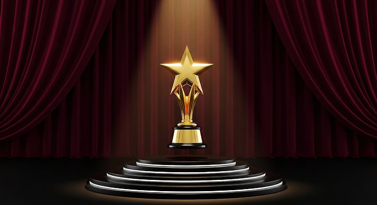 JPG 편집이미지 예술 상징 조명 경기 전시 무대 커튼 결과 트로피 스타 스포트라이트 단상 금상 시상식 이미지편집 AI컴퓨터그래픽 AI콘텐츠 스포츠 컨셉 상_우승 상패 파일형식