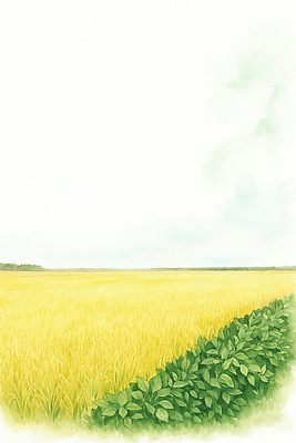 JPG 농업 일러스트 자연 풍경 여름 농작물 평화 환경 고요 수확 농촌 시골 농부 생태계 산들바람 국내일러스트 AI일러스트 AI콘텐츠 직업 계절 산업 컨셉 바람 파일형식