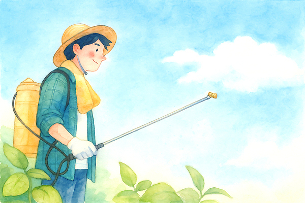 JPG 식물 농업 일러스트 자연 하늘 안전 여름 농작물 햇빛 농경지 환경 농사 장비 수확 농촌 작업 보호 농부 스프레이 점검 화학물질 국내일러스트 AI일러스트 AI콘텐츠 직업 계절 산업 컨셉 태양 농장 시골 화학 생태계 파일형식