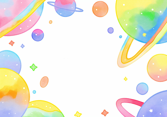 JPG 디자인 별 예술 컬러 백그라운드 일러스트 상상 컬러풀 우주 고요 행성 원형 환상 국내일러스트 AI일러스트 AI콘텐츠 자연요소 도형 컨셉 파일형식