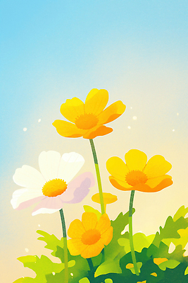 JPG 나무 식물 꽃 화초 컬러 꽃밭 일러스트 자연 바람 미소 풍경 햇빛 정원 봄 코스모스 부드러움 채색 뷰티풀 국내일러스트 AI일러스트 AI콘텐츠 자연요소 계절 날씨 표정 미술 태양 감각 생태계 파일형식