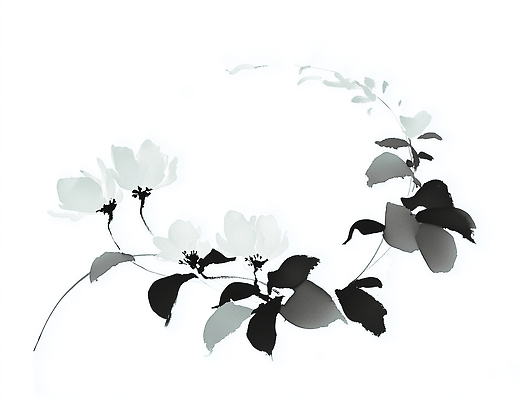 JPG 모양 식물 디자인 꽃 예술 선 백그라운드 잎 패턴 일러스트 자연 생명 흑백 수묵화 장식 감각 심플 조화 구성 뷰티풀 특징 국내일러스트 AI일러스트 AI콘텐츠 무늬 촬영기법 미술 생태계 파일형식
