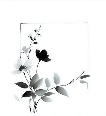 JPG 식물 디자인 꽃 예술 잎 일러스트 자연 흑백 수묵화 표현 찡그림 묘사 그림 감성 드로잉 조화 뷰티풀 색채 창의력 국내일러스트 AI일러스트 AI콘텐츠 컨셉 촬영기법 표정 미술 생태계 파일형식