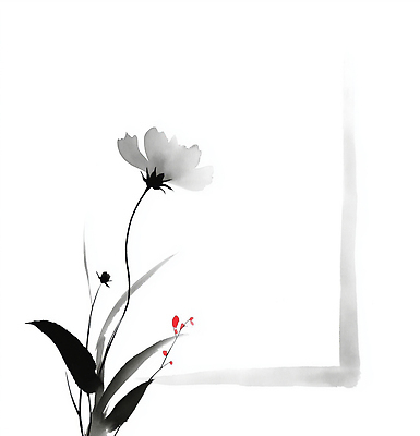 JPG 모양 식물 디자인 꽃 예술 선 백그라운드 잎 일러스트 자연 수채화 수묵화 그래픽 빨간색 검은색 그림 부드러움 단순화된 뷰티풀 창의성 국내일러스트 AI일러스트 AI콘텐츠 컬러 미술 감각 생태계 파일형식