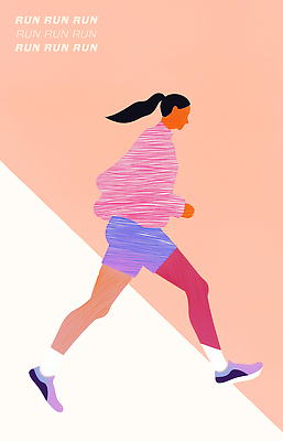 PSD 여자 스포츠 백그라운드 일러스트 건강 운동복 달리기 조깅 운동 힘 에너지 땀 러닝 스타일 국내일러스트 옷 모션 사람 파일형식