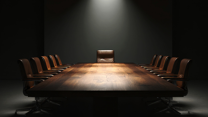JPG 편집이미지 조명 고요 기다림 분위기 중앙 회의실 나무탁자 편집실사 AI포토 AI콘텐츠 컨셉 모션 탁자 CG 파일형식