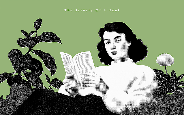 PSD 식물 여자 문화 여유 예술 일러스트 자연 휴식 풍경 잔디 그래픽 책 여름 독서 심플 감성 뷰티풀 국내일러스트 계절 감정 컨셉 사람 생태계 파일형식