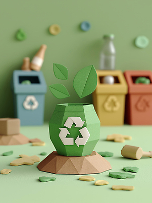 JPG 편집이미지 예술 재료 자연 초록색 자연보호 재활용 쓰레기통 페이퍼아트 쓰레기 공예 에코 친환경 창의력 플라스틱병 편집3D AI컴퓨터그래픽 AI콘텐츠 컬러 취미 3D 환경 보호 플라스틱 생태계 병_담는 파일형식
