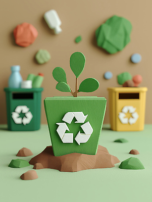 JPG 편집이미지 디자인 화분 예술 백그라운드 자연 그래픽 초록색 새싹 환경 재활용 보호 친환경 소재 편집3D AI컴퓨터그래픽 AI콘텐츠 식물 컬러 컨셉 3D 생태계 파일형식