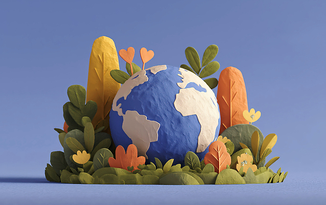 JPG 식물 편집이미지 디자인 꽃 지구 예술 컬러 백그라운드 자연 풍경 장식 평화 환경 제조 조화 편집3D AI컴퓨터그래픽 AI콘텐츠 컨셉 3D 생태계 파일형식