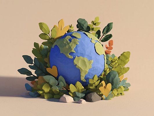 JPG 식물 편집이미지 디자인 지구 자연 풍경 초록색 파란색 모형 환경 그림 장면 안식처 창의력 편집3D AI컴퓨터그래픽 AI콘텐츠 컬러 휴식 3D 생태계 파일형식