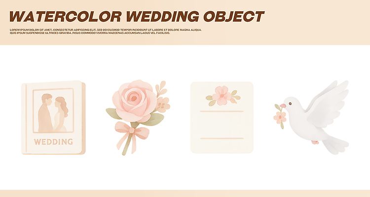 PSD 디자인 행복 결혼 패턴 일러스트 결혼식 수채화 사랑 이벤트 장식 장미 축하 오브젝트 그림 비둘기 브로치 플로리스트 국내일러스트 직업 꽃 감정 컨셉 무늬 장신구 조류 파일형식