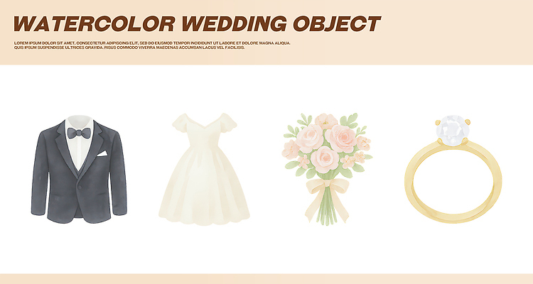 PSD 디자인 드레스 행복 꽃다발 부케 웨딩드레스 결혼 백그라운드 일러스트 결혼식 수채화 사랑 정장 턱시도 장식 기쁨 반지 분위기 오브젝트 그림 결혼반지 신혼 장면 테마 국내일러스트 옷 꽃 감정 컨셉 장신구 이벤트 파일형식