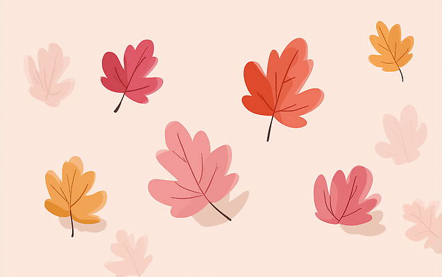 JPG 디자인 계절 예술 분홍색 컬러 백그라운드 단풍 잎 일러스트 자연 날씨 나뭇잎 풍경 빨간색 환경 주황색 소리 가을 편안함 뷰티풀 국내일러스트 AI일러스트 AI콘텐츠 식물 감각 생태계 파일형식