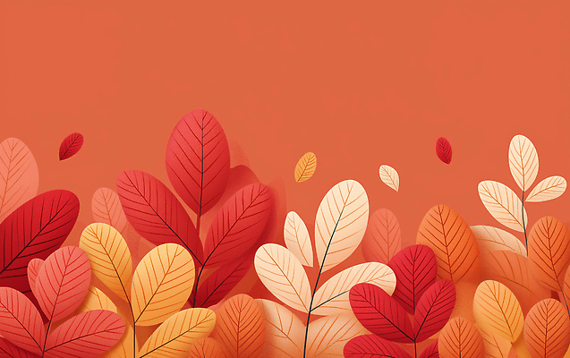 JPG 디자인 컬러 백그라운드 단풍 잎 일러스트 자연 생명 나뭇잎 따뜻함 풍경 인테리어 가을 분위기 묘사 국내일러스트 AI일러스트 AI콘텐츠 식물 계절 컨셉 생태계 파일형식