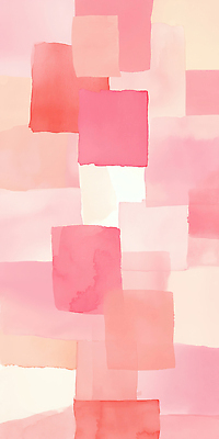 JPG 모양 디자인 예술 분홍색 컬러 백그라운드 패턴 일러스트 추상 수채화 그래픽 사각형 화려 모던 작품 모자이크 감성 조화 창의성 지오메트릭 국내일러스트 AI일러스트 AI콘텐츠 도형 컨셉 무늬 미술 파일형식