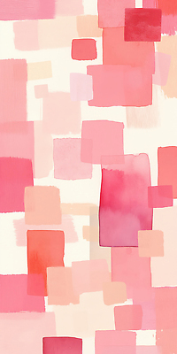 JPG 디자인 분홍색 컬러 백그라운드 패턴 일러스트 수채화 따뜻함 장식 컬러풀 사각형 그림 작품 격자 모자이크 부드러움 기하학 꾸미기 지오메트릭 국내일러스트 AI일러스트 AI콘텐츠 도형 무늬 미술 감각 파일형식