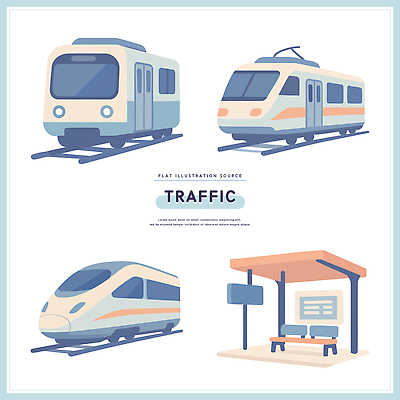 디자인 교통 이동 일러스트 대중교통 기술 파란색 기찻길 기차 운송업 대기 도시 전철 역 모던 바쁨 승객 편리함 전철역 고속열차 선로 국내일러스트 AI파일 산업 육상교통 교통수단 컬러 컨셉 교통시설 파일형식 벡터