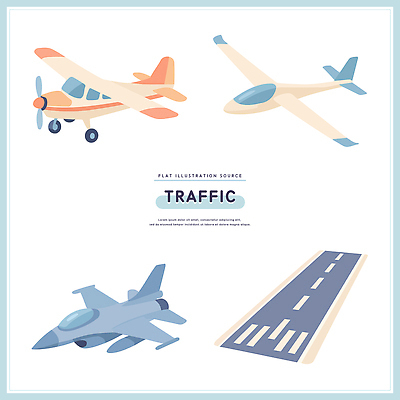 디자인 산업 여행 교통 일러스트 하늘 군용기 비행기 풍경 공중 그래픽 모형 기계 운송업 비행 항공 프로펠러 경비행기 활주로 제트기 글라이더 프로펠러기 국내일러스트 AI파일 길 항공교통 대중교통 군대 파일형식 벡터