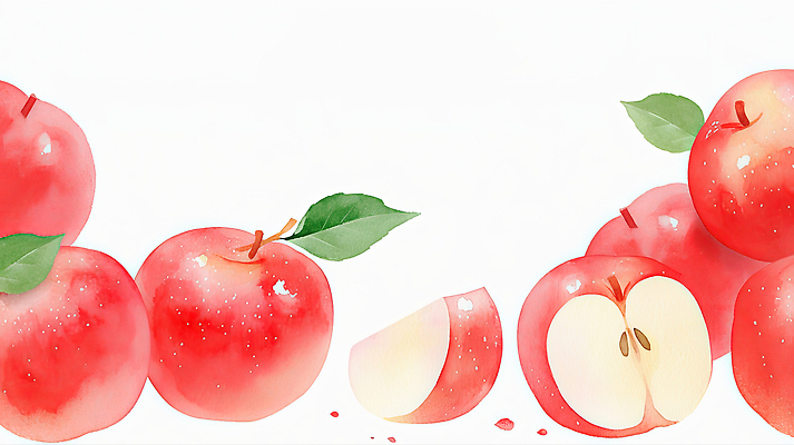 JPG 식물 디자인 음식 컬러 조각 백그라운드 과일 일러스트 자연 나뭇잎 디저트 수채화 프레임 건강 빨간색 농장 농사 신선 달콤 맛 사과 그림 비타민 국내일러스트 AI일러스트 AI콘텐츠 컨셉 잎 농업 생태계 영양소 파일형식