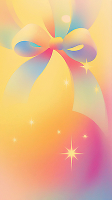 JPG 디자인 별 리본 분홍색 컬러 백그라운드 크리스마스 일러스트 이벤트 장식 빛 장난감 노란색 축제 축하 화려 그림 부드러움 뷰티풀 생동감 국내일러스트 AI일러스트 AI콘텐츠 자연요소 기념일 컨셉 감각 파일형식