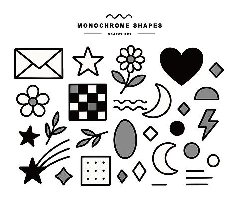도형 디자인 꽃 별 예술 패턴 일러스트 흑백 그래픽 사각형 달 하트 번개 오브젝트 심플 다이아몬드 기하학 직사각형 구성 국내일러스트 AI파일 자연요소 모양 식물 무늬 날씨 촬영기법 보석 파일형식 벡터