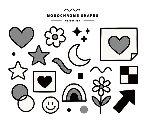 모양 도형 디자인 꽃 별 컬러 패턴 일러스트 추상 흑백 그래픽 하트 배열 그림 뷰티풀 창의성 스타일 국내일러스트 AI파일 자연요소 식물 무늬 촬영기법 파일형식 벡터