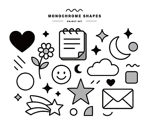 디자인 꽃 별 얼굴 선 백그라운드 패턴 일러스트 그래픽 공책 달 하트 유성 편지 기하학 단순화된 효과 국내일러스트 AI파일 자연요소 모양 식물 무늬 문구용품 신체부위 파일형식 벡터