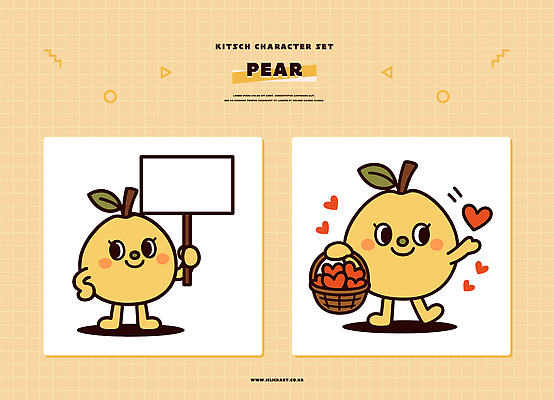 행복 상징 과일 일러스트 사랑 미소 들기 장난감 노란색 바구니 귀여움 팻말 하트 표현 표지판 배 즐거움 주기 배캐릭터 일러캐릭터 AI파일 모양 캐릭터 감정 컬러 컨셉 모션 프레임 알림판 표정 파일형식 벡터