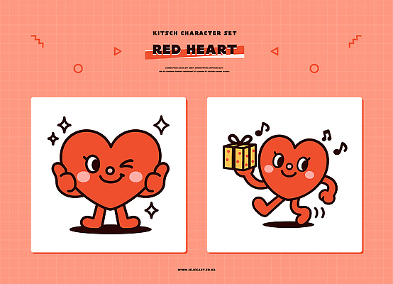 동물 캐릭터 디자인 행복 컬러 포즈 일러스트 모션 선물 윙크 미소 귀여움 표현 유머 키치 일러캐릭터 AI파일 감정 컨셉 표정 파일형식 벡터