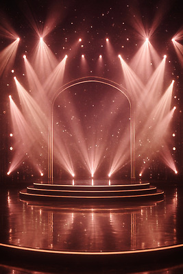 JPG 편집이미지 디자인 예술 컬러 백그라운드 조명 빛 반사 콘서트 공연 공간 무대 화려 분위기 준비 스포트라이트 편집실사 AI컴퓨터그래픽 AI콘텐츠 컨셉 이벤트 CG 파일형식