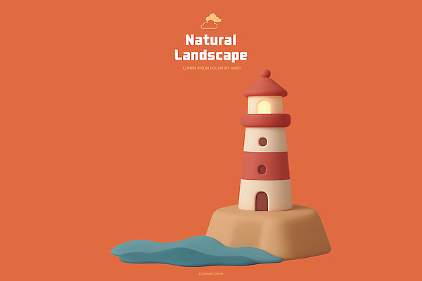 PSD 편집이미지 예술 바다 자연 놀이 밤하늘 등대 풍경 장식 빛 조형물 항구 주황색 고요 서쪽 편집3D 컬러 교통시설 하늘 미술 3D 야간 방향 생태계 파일형식