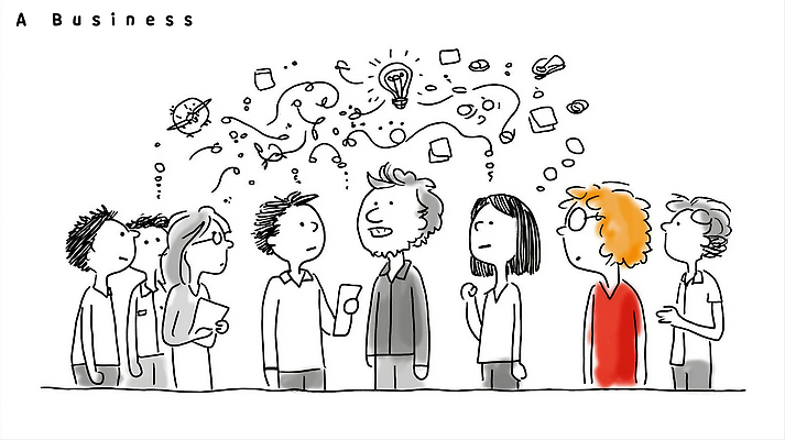 JPG 디자인 컨셉 생각 일러스트 비즈니스 회의 협력 아이디어 여러명 사무실 표현 직장인 그룹 토론 기획 공유 소통 혁명 문제해결 창의성 브레인스토밍 국내일러스트 AI일러스트 AI콘텐츠 직업 다수 사람 파일형식