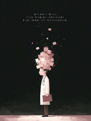 JPG 나무 교육 남자 종이 상징 생각 일러스트 청진기 상상 미래 아이디어 들기 빛 희망 꿈 의사 성장 시간 변화 심볼 큐브 뇌 고민 문서 감성 차트보드 창의성 국내일러스트 AI일러스트 AI콘텐츠 식물 감정 컨셉 의료기기 모션 사람 의료진 파일형식