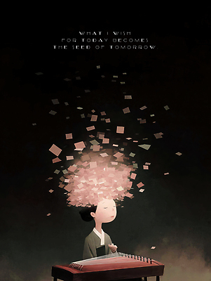 JPG 여자 감정 종이 문화 예술 음악 상징 생각 일러스트 국악기 씨앗 소녀 빛 감상 공간 꿈 자유 분위기 추억 한복 고민 그림 내일 반주 상상력 창의력 국내일러스트 AI일러스트 AI콘텐츠 식물 한국전통 어린이 악기 컨셉 문화예술 국악 사람 전통의상 파일형식