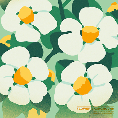 식물 디자인 꽃잎 꽃 컬러 백그라운드 일러스트 자연 생명 풍경 여름 노란색 흰색 꽃술_꽃 신선 그림 식물원 화사함 뷰티풀 생동감 국내일러스트 AI파일 계절 컨셉 생태계 파일형식 벡터