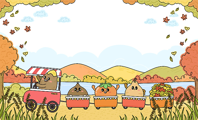 식물 계절 컨셉 자연 그림 생태계 파일형식 캐릭터 풍경 귀여움 장작 폭포 동물 백그라운드 컬러 여행 풍경화 하늘 나무 산 강 PSD 일러스트 국내일러스트 가을