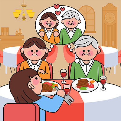 감정 가구 다수 컨셉 관계 표정 말하기 사람 식당 식사 야간 파일형식 벡터 갈등 기쁨 여러명 사랑 탁자 음식 저녁 대화 친구 웃음 이야기 상상 미소 분위기 레스토랑 저녁식사 AI파일 일러스트 국내일러스트