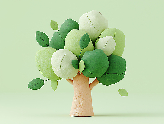 JPG 나무 편집이미지 디자인 종이 예술 잎 자연 실내 장식 초록색 인테리어 귀여움 공예 조화 창의력 아기자기 이미지편집 AI컴퓨터그래픽 AI콘텐츠 식물 컬러 컨셉 취미 내부 생태계 파일형식