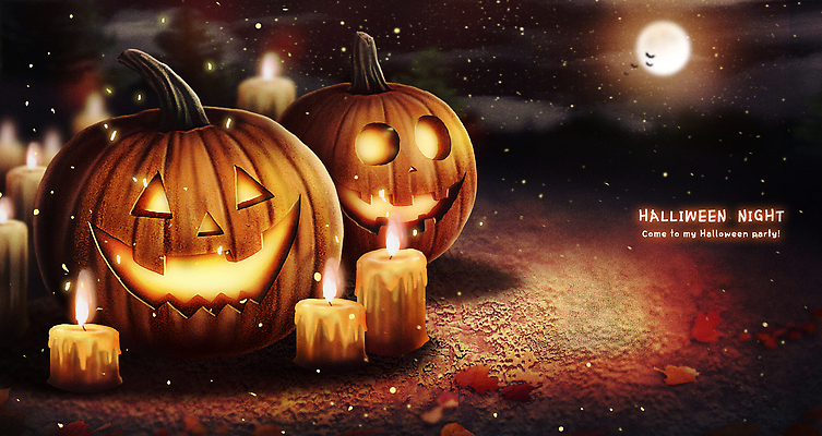 감정 컨셉 채소 초 이벤트 파일형식 할로윈 호박 조각 촛불 파티 포스터 빛 신비 장면 분위기 축제 장식 Halloween 어둠 비밀 기쁨 즐거움 국내일러스트 PSD 일러스트