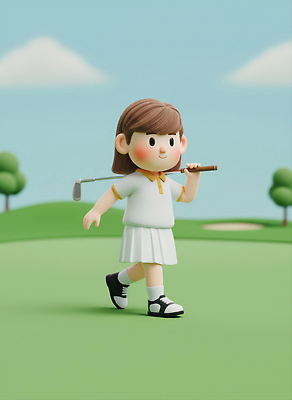 JPG 편집이미지 어린이 스포츠 티셔츠 골프 모션 자연 풍경 소녀 취미 야외 초록색 여름 친구 치마 운동 걷기 게임 즐거움 클럽 편집3D AI컴퓨터그래픽 AI콘텐츠 계절 여자 감정 컬러 셔츠 관계 놀이 하의 건강 사람 3D 구기 생태계 파일형식