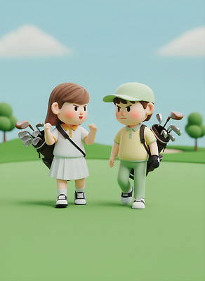 JPG 나무 편집이미지 감정 어린이 스포츠 신발 티셔츠 골프 모션 협력 대화 소녀 소년 잔디 여름 친구 운동 경쟁 장비 즐거움 코스 편집3D AI컴퓨터그래픽 AI콘텐츠 식물 계절 여자 남자 컨셉 셔츠 관계 건강 말하기 사람 3D 구기 파일형식