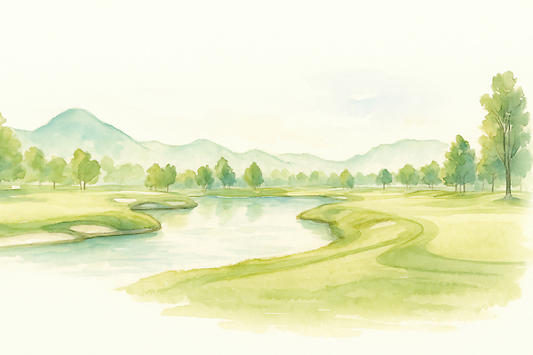 JPG 나무 여유 일러스트 모션 자연 하늘 아침 산 물줄기 풍경 초원 야외 초록색 평화 맑음 감상 그림 힐링 조용 경관 국내일러스트 AI일러스트 AI콘텐츠 주간 식물 감정 컬러 컨셉 날씨 물 생태계 파일형식