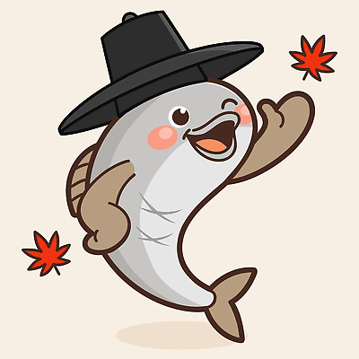 캐릭터 디자인 상징 컬러 백그라운드 단풍 일러스트 자연 표정 어류 웃음 매력적 춤 즐거움 그림 전어 일러캐릭터 AI파일 감정 컨셉 잎 문화예술 수중동물 생태계 파일형식 벡터