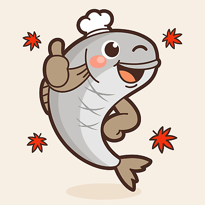 캐릭터 음식 컬러 일러스트 식재료 손가락 표정 어류 요리 웃음 귀여움 주방 요리사 식사 즐거움 레시피 전어 다이나믹 일러캐릭터 AI파일 직업 손 감정 컨셉 수중동물 파일형식 벡터