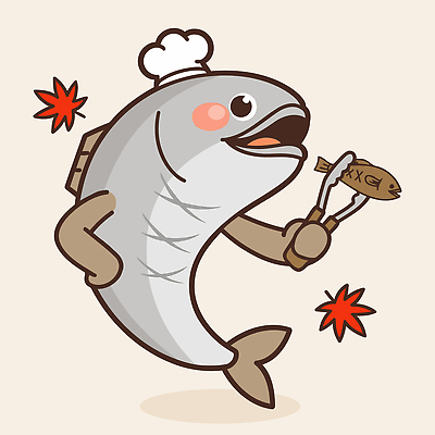 동물 캐릭터 감정 음식 단풍 일러스트 주방용품 어류 요리 웃음 요리사 바비큐 즐거움 생선요리 색감 전어 일러캐릭터 AI파일 직업 생활용품 잎 표정 수중동물 파일형식 벡터