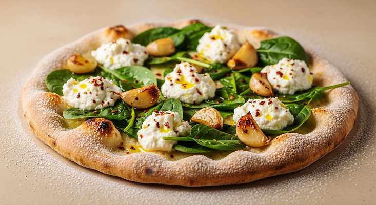 JPG 편집이미지 음식 재료 탁자 피자 건강 마늘 요리 식사 이탈리아 고급 맛 향신료 시금치 도우 리코타치즈 편집실사 AI포토 AI콘텐츠 유럽 가구 컨셉 채소 치즈 패스트푸드 서양음식 CG 향미료 파일형식