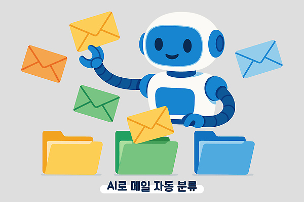 컬러 일러스트 커뮤니케이션 기술 디지털 정보 업무 작업 사무 조직 이메일 로봇 시스템 혁명 자동화 처리 효율 AI_인공지능 국내일러스트 AI파일 컨셉 파일형식 벡터