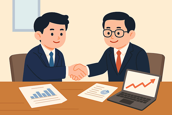 남자 일러스트 회사 비즈니스 탁자 성공 그래프 협력 협상 경제 사무실 자료 전문직 분석 계약 전략 서류판 국내일러스트 AI파일 직업 가구 컨셉 사람 사무용품 파일형식 벡터